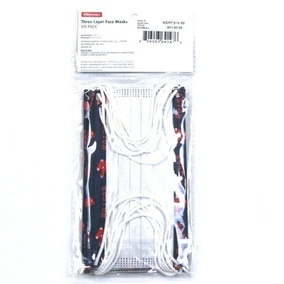 Boston Red Sox 6-Pack Three Layer Face Masks - Adult - Picture 4 of 5